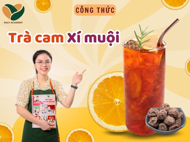 công thức trà cam xí muội