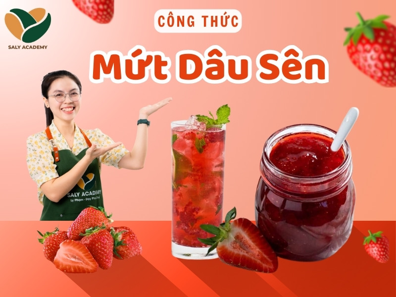 công thức pha chế mứt dâu