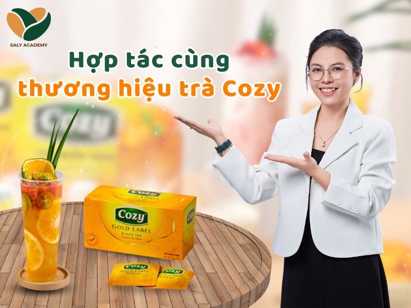 Học viện Ly Phạm - Dạy Pha Chế hợp tác cùng thương hiệu trà Cozy