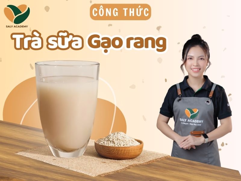 công thức pha chế Trà sữa gạo rang