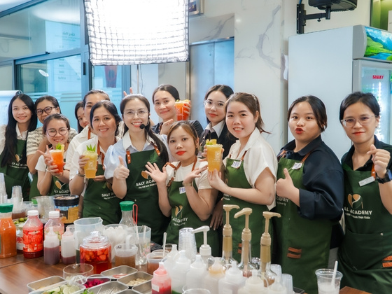 Hình ảnh thực tế tại lớp học ở Saly Academy