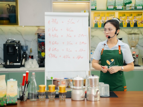 học pha chế mở quán cafe