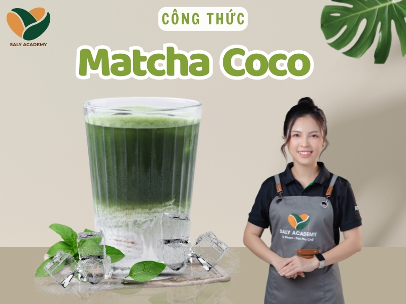 Công thức pha chế matcha coco (matcha nước dừa) thanh mát