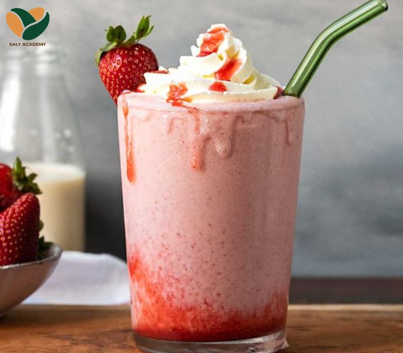 Cách pha chế Strawberry milkshake cực ngon