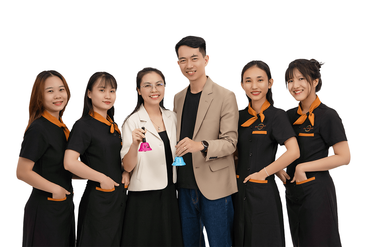 Ảnh chụp team kinh doanh