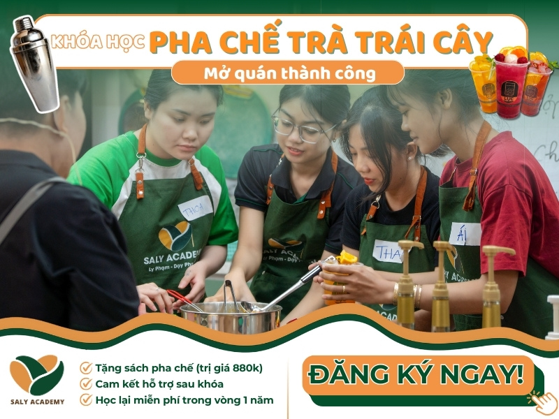 Khóa học pha chế trà trái cây - Mở quán thành công