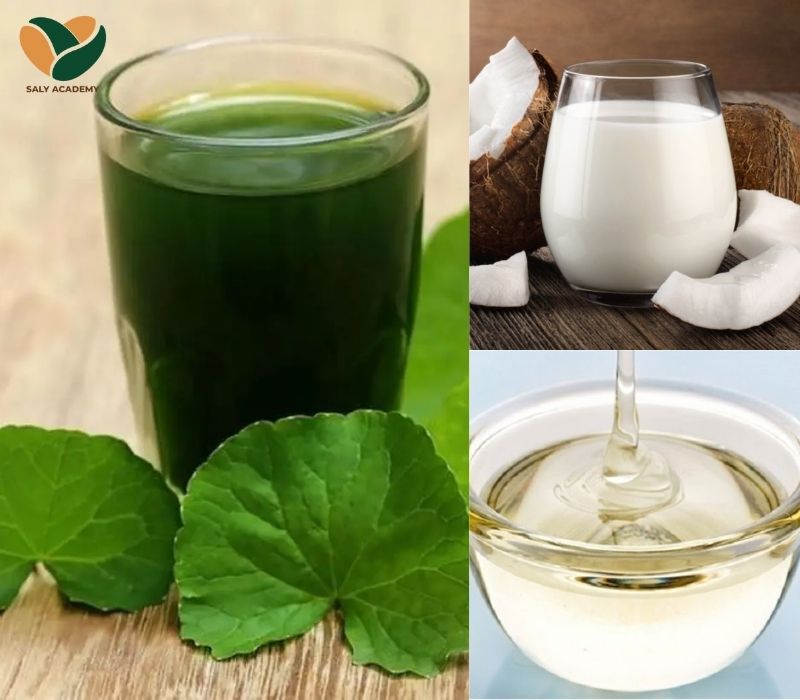 Nguyên liệu để làm rau má sữa dừa