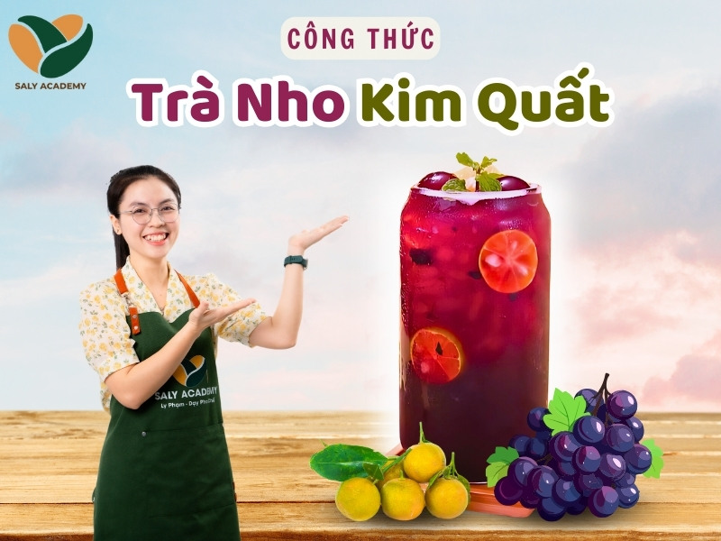 Trà nho kim quất tươi mát