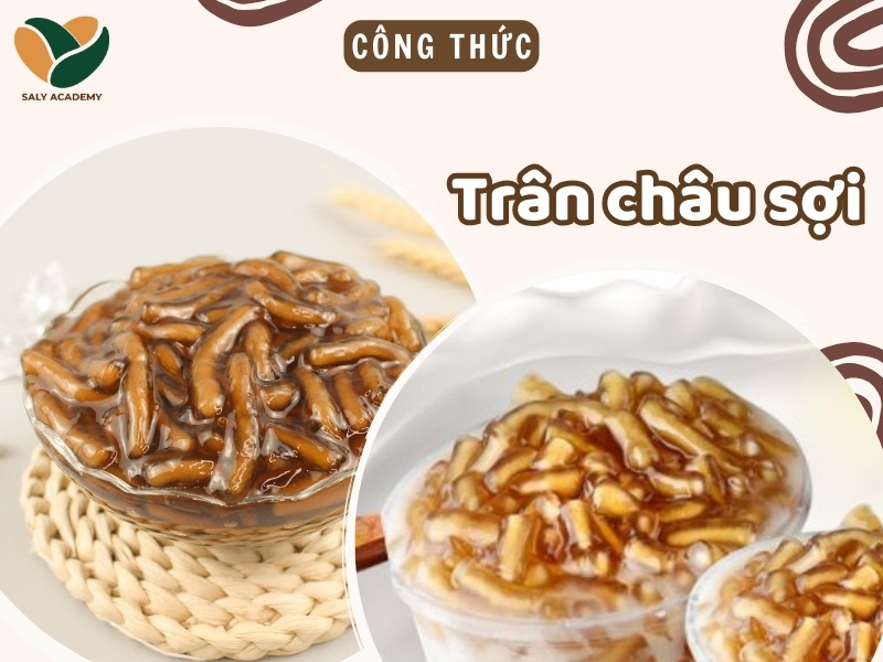 Cách làm trân châu sợi giòn dai - Topping cho trà sữa