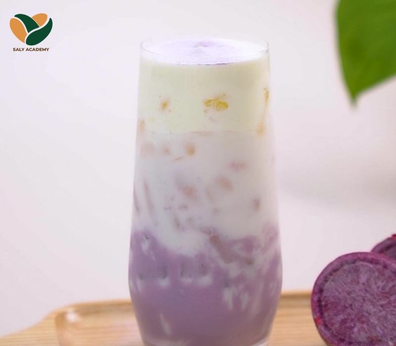 Công thức Latte khoai môn sữa dừa béo ngậy