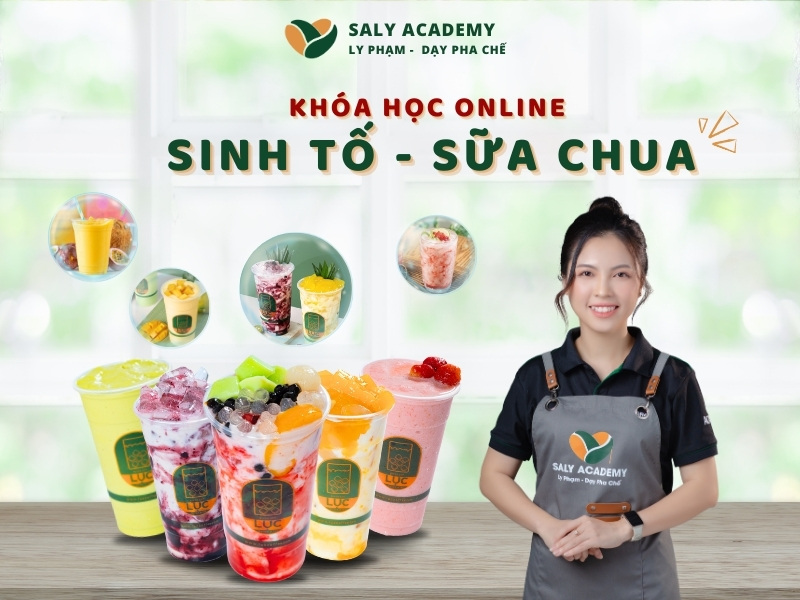 Khóa học pha chế Sinh tố - Sữa chua Online tại Ly Phạm - dạy Pha Chế