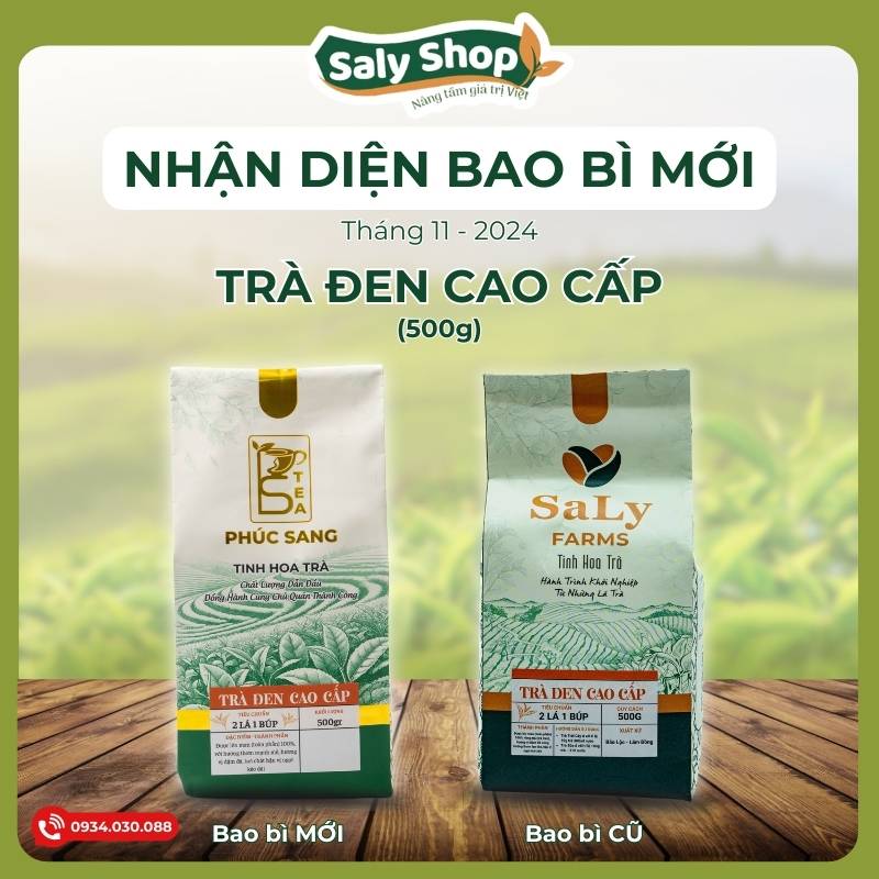 Bao bì mới Trà đen cao cấp Phúc Sang