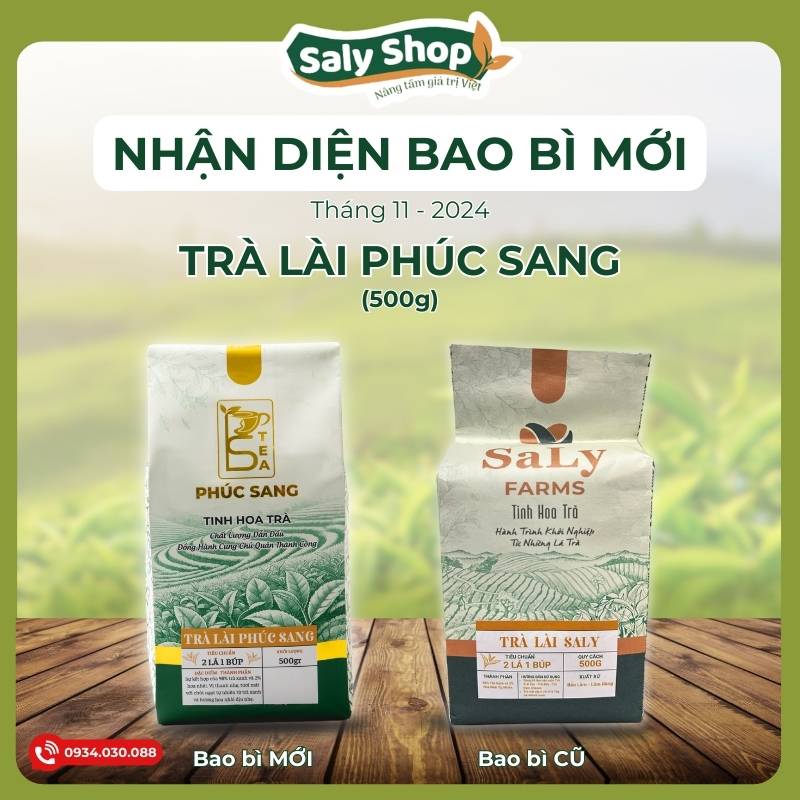 Bao bì mới Trà lài Phúc Sang