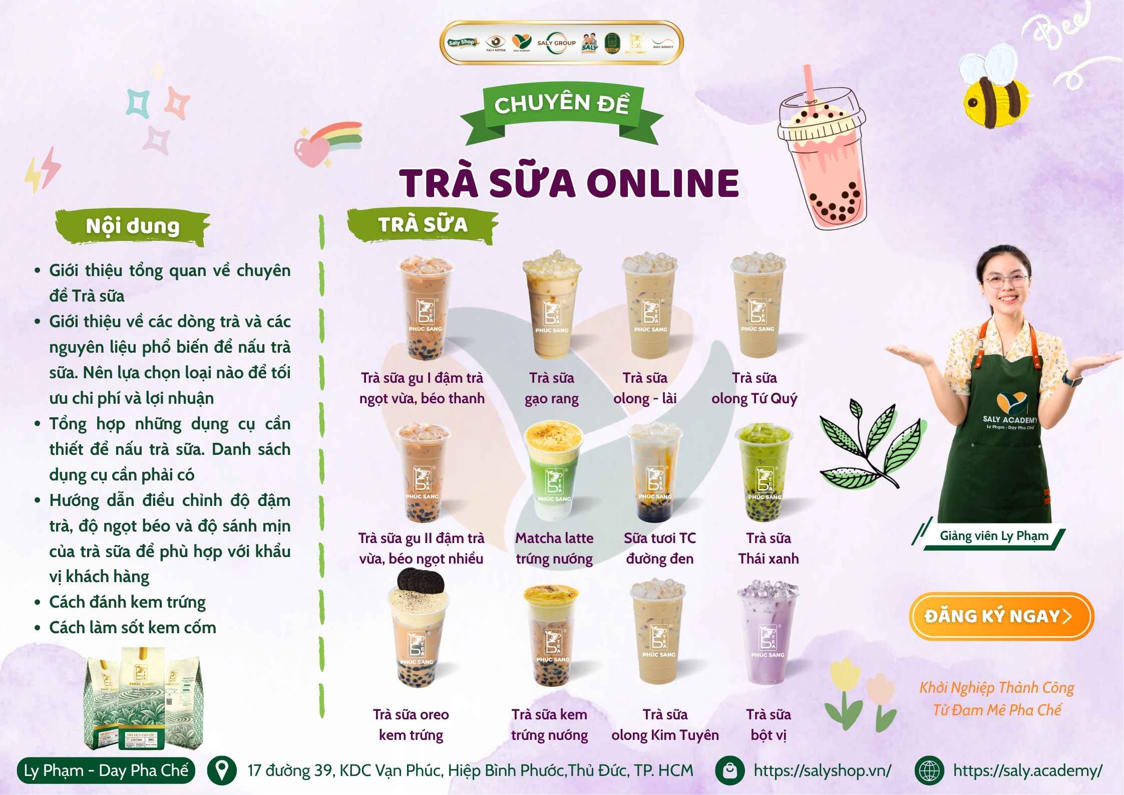 Khóa học pha chế trà sữa online