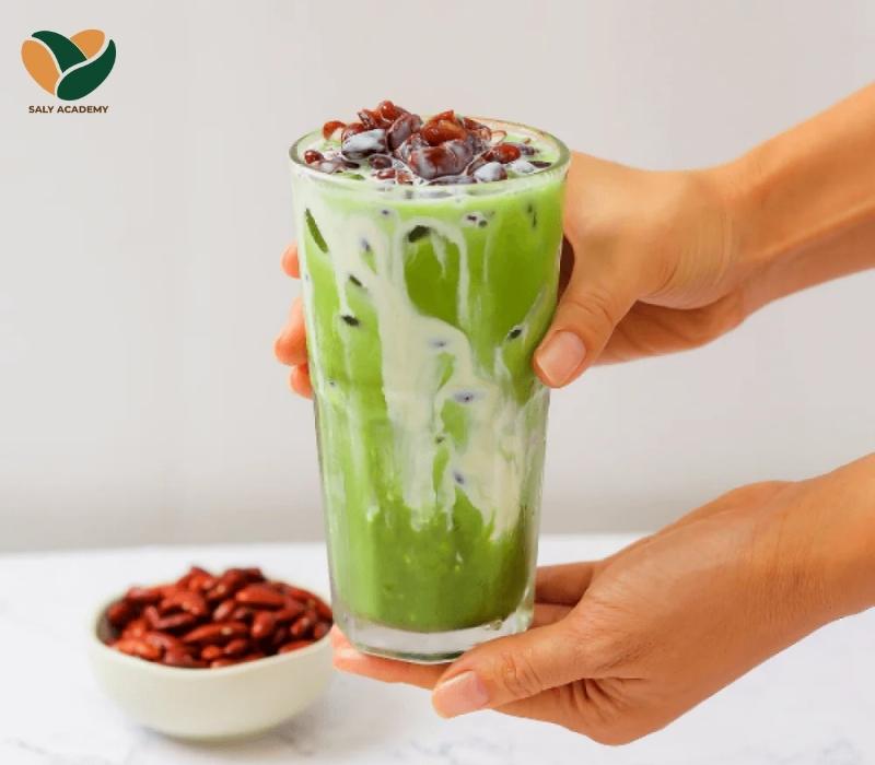 Cách làm trà sữa matcha đậu đỏ ngon chuẩn vị