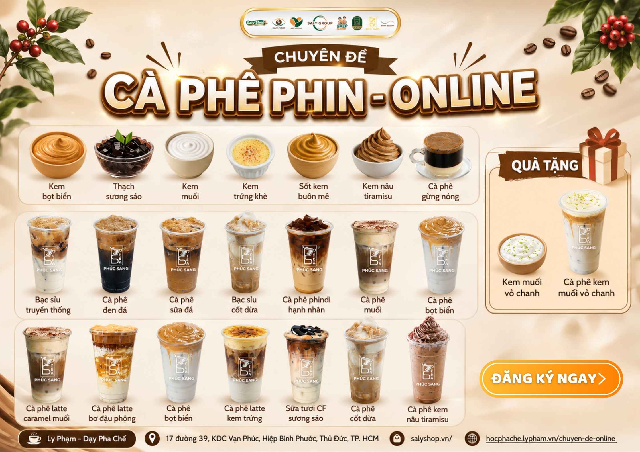 Khóa học Cà phê phin Online tại SaLy Academy
