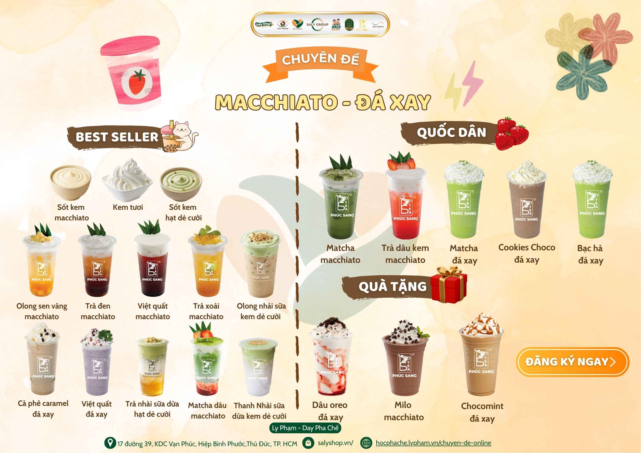Khóa học Macchiato - Đá xay Online tại SaLy Academy