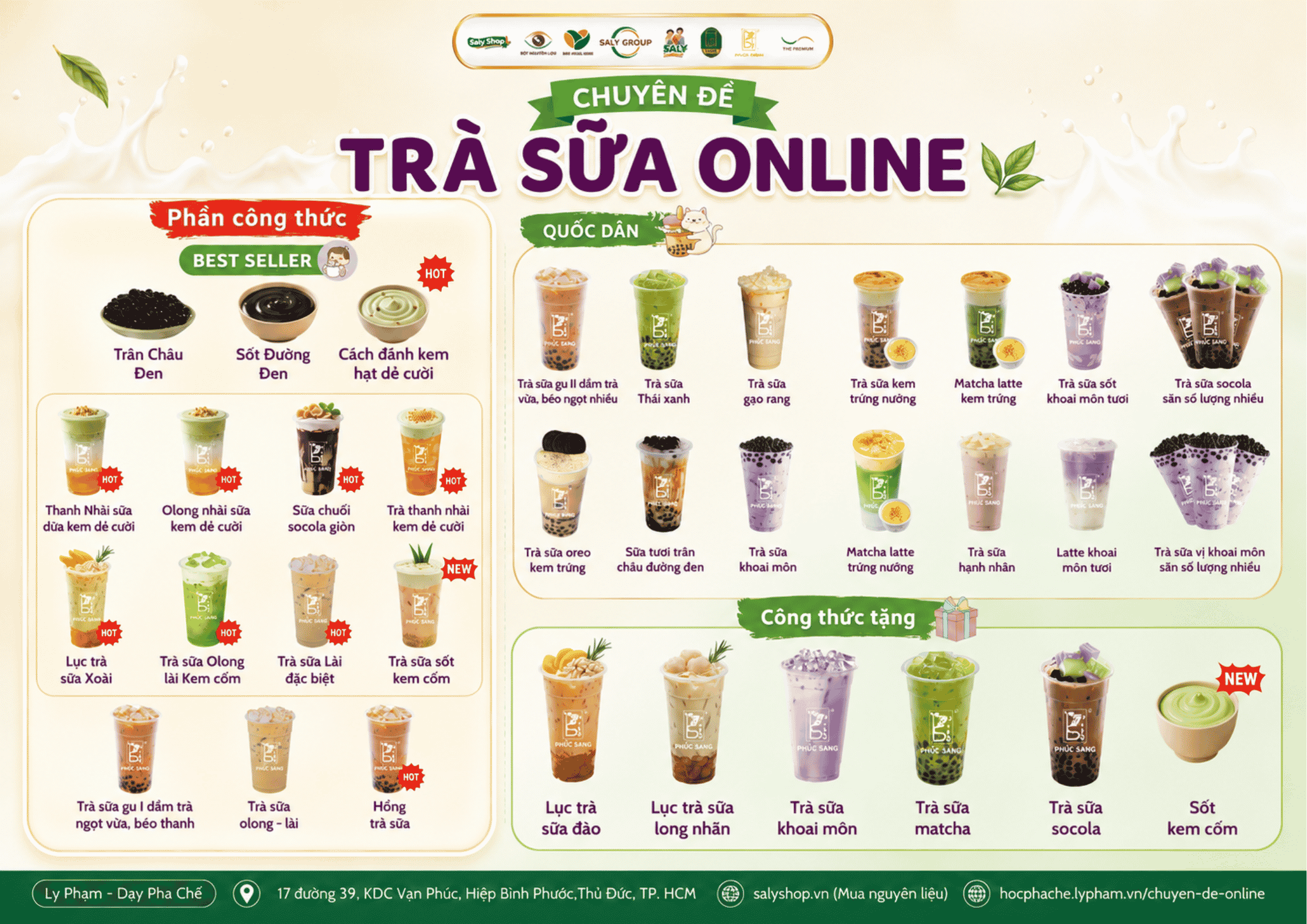 Khóa học pha chế Trà sữa Online tại SaLy Academy