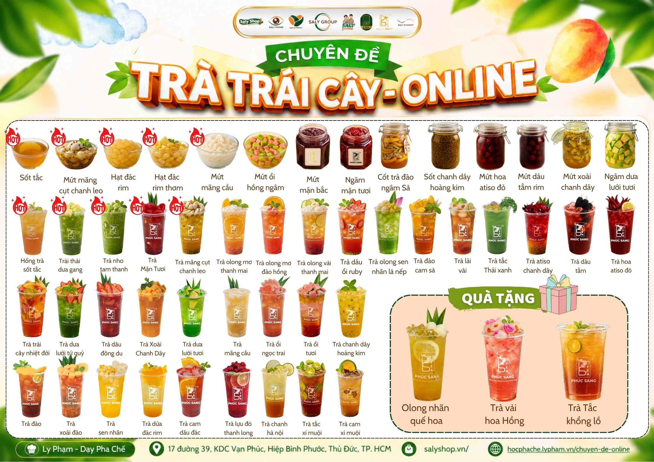 Khóa học pha chế Trà trái cây Online tại Ly Phạm - Dạy Pha Chế