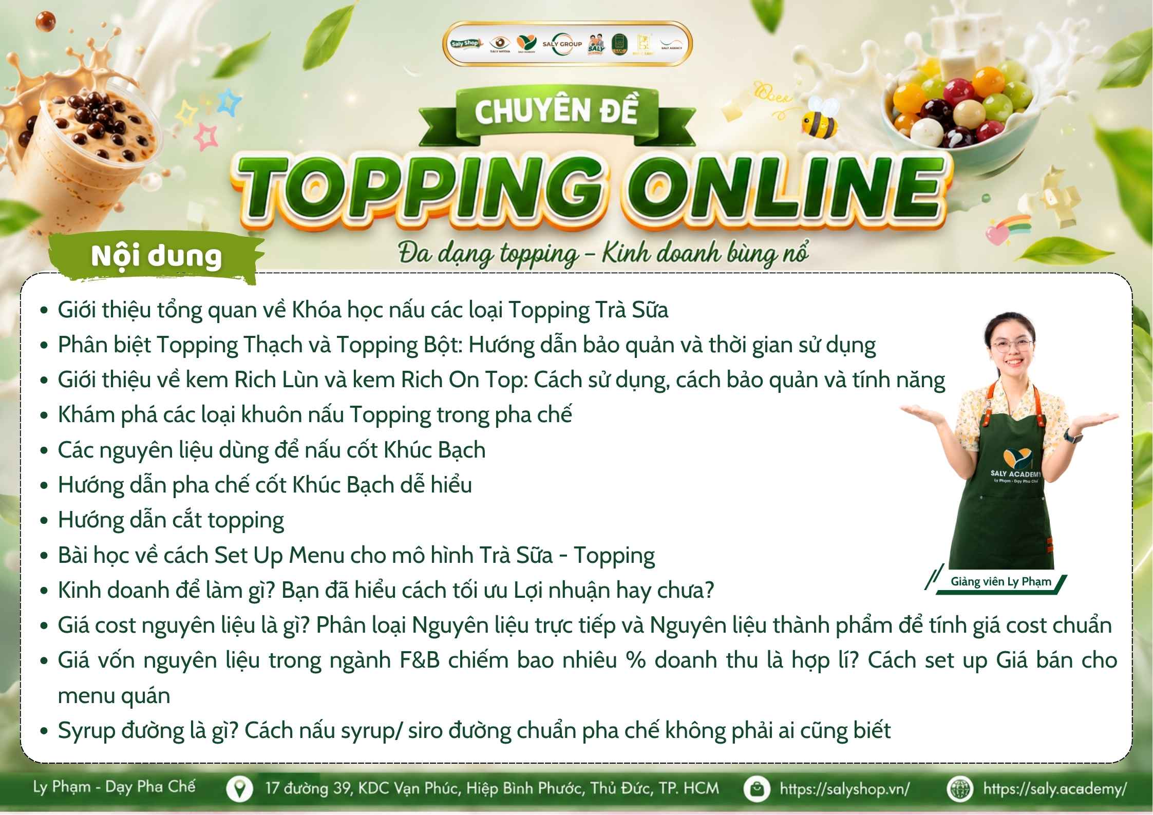 Thông tin khóa học Topping Online tại SaLy Academy