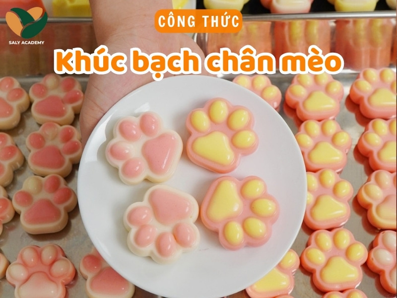 Cách làm khúc bạch chân mèo, topping trà sữa thơm ngon, bắt mắt