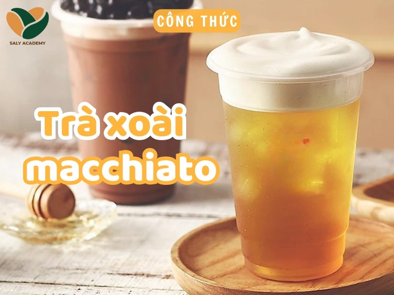 Hướng dẫn cách làm trà xoài macchiato thanh mát đơn giản