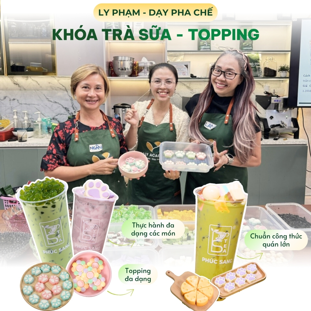 Học pha chế trà sữa chuẩn vị tại học viện Ly Phạm - Dạy Pha Chế