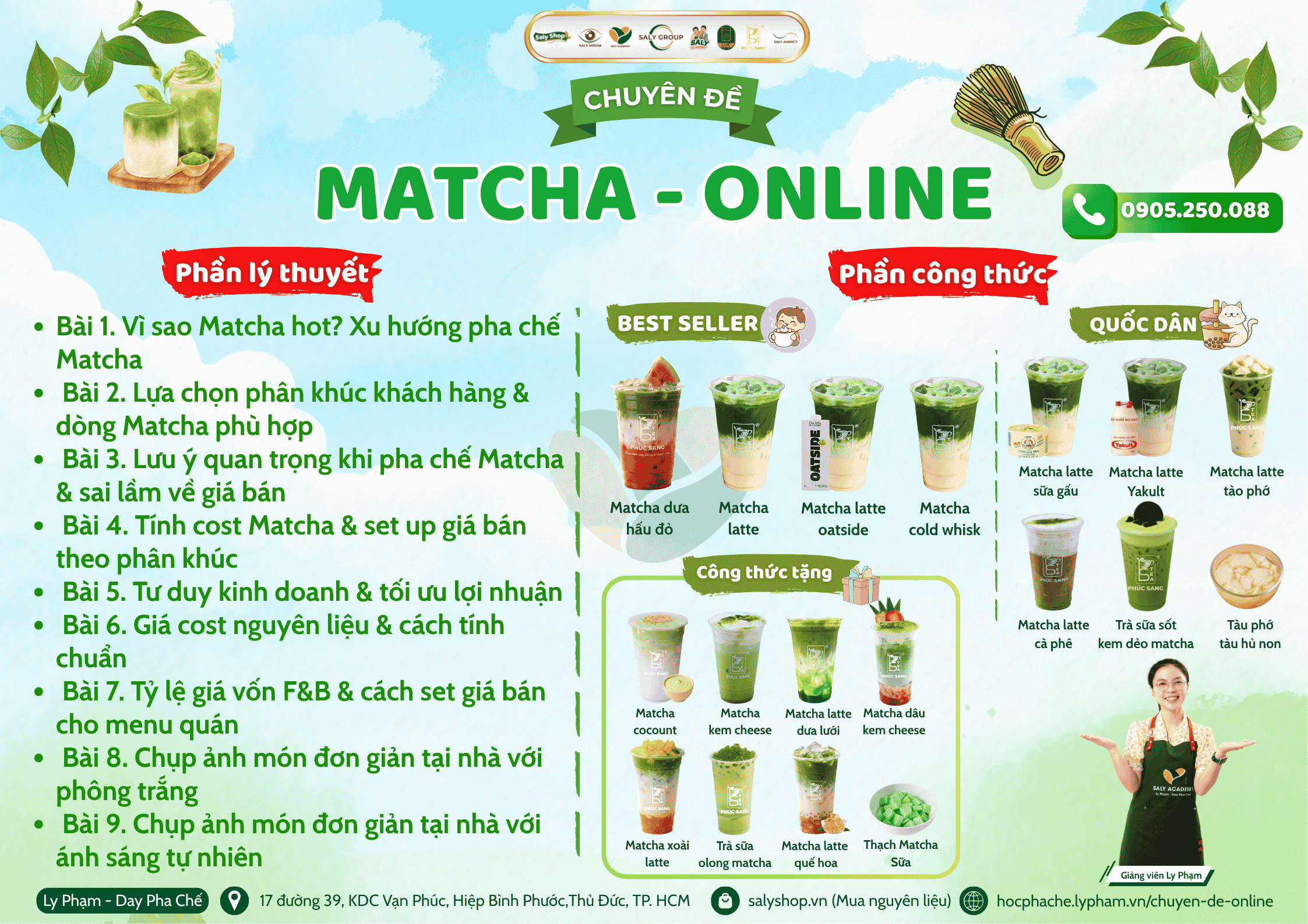 Nội dung khóa học Matcha Online tại SaLy Academy