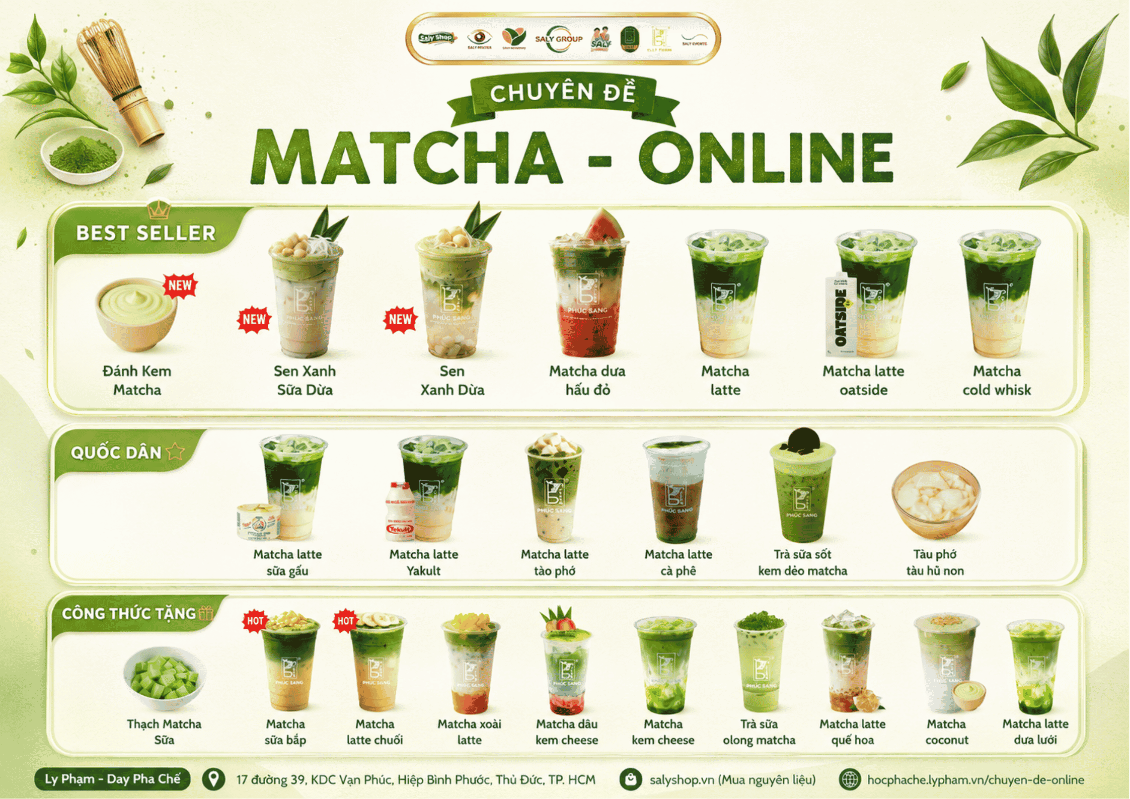 Khóa học Matcha Online tại SaLy Academy
