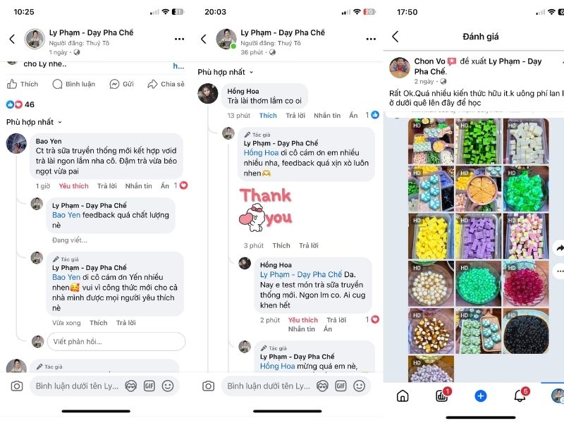 Feedback tích cực từ học viên Feedback tích cực từ học viên