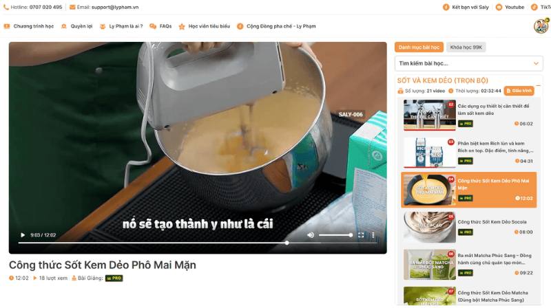 Giao diện học tập Giao diện học tập