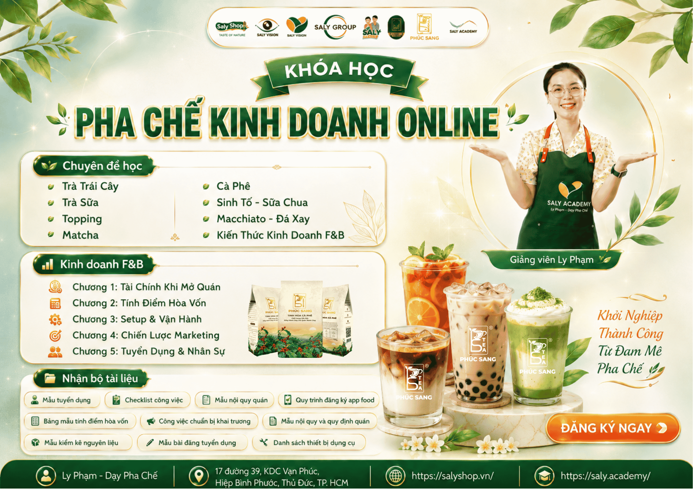 Khóa học pha chế kinh doanh Online tại SaLy Academy