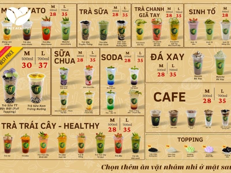 Bạn nên có 10-15 món chủ đạo để tạo dấu ấn thương hiệu riêng cho quán