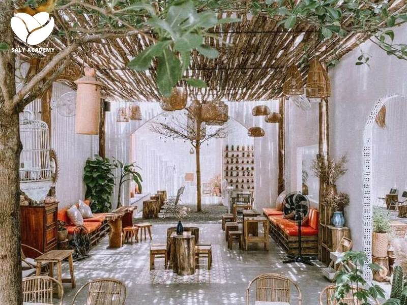 Mô hình cafe sân vườn thiết kế theo phong cách nông thôn gần gũi Mô hình cafe sân vườn thiết kế theo phong cách nông thôn gần gũi