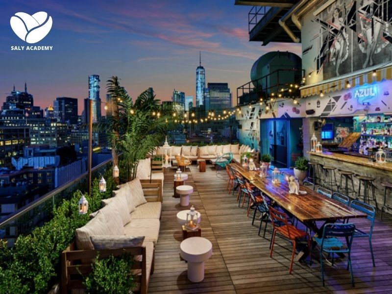 Mô hình cafe sân thượng nổi bật với không gian mở, dễ tổ chức mini event