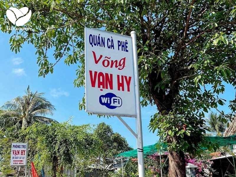 Bảng hiệu cafe võng đơn giản, dễ nhớ Bảng hiệu cafe võng đơn giản, dễ nhớ