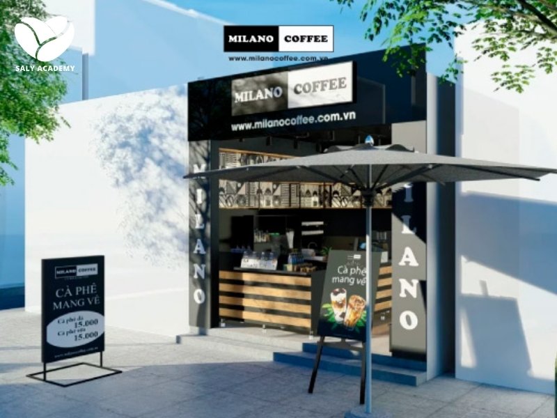 Cafe ngoài trời kết hợp mô hình bán mang đi Cafe ngoài trời kết hợp mô hình bán mang đi