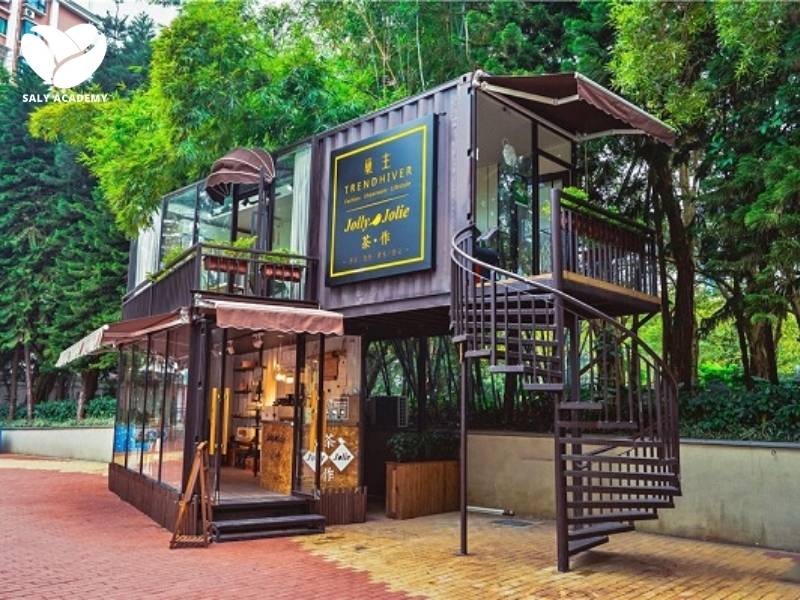 Mô hình quán cafe ngoài trời container có chi phí đầu tư thấp hơn, từ 150-300 triệu VNĐ Mô hình quán cafe ngoài trời container có chi phí đầu tư thấp hơn, từ 150-300 triệu VNĐ