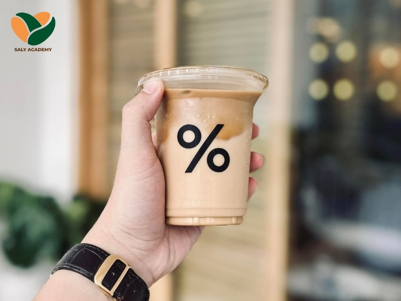 %Arabica sử dụng logo typography sáng tạo