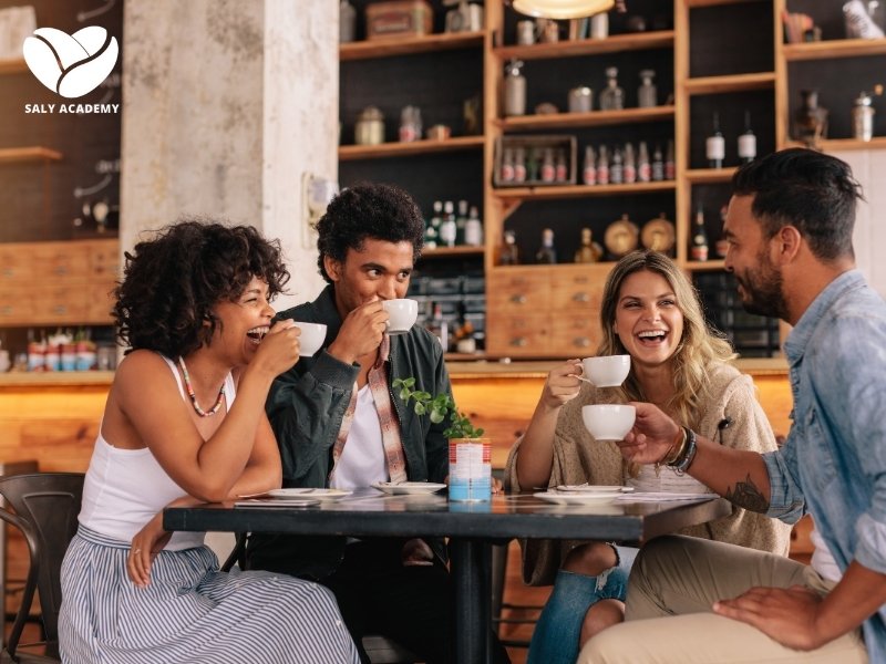 Cà phê là nơi để gặp gỡ, giao lưu và kết nối bạn bè Cà phê là nơi để gặp gỡ, giao lưu và kết nối bạn bè