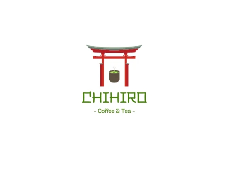 Logo quán cà phê theo phong cách Nhật Bản Logo quán cà phê theo phong cách Nhật Bản
