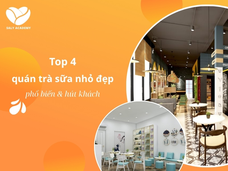 Top 4 mô hình quán trà sữa nhỏ đẹp, phổ biến và hút khách