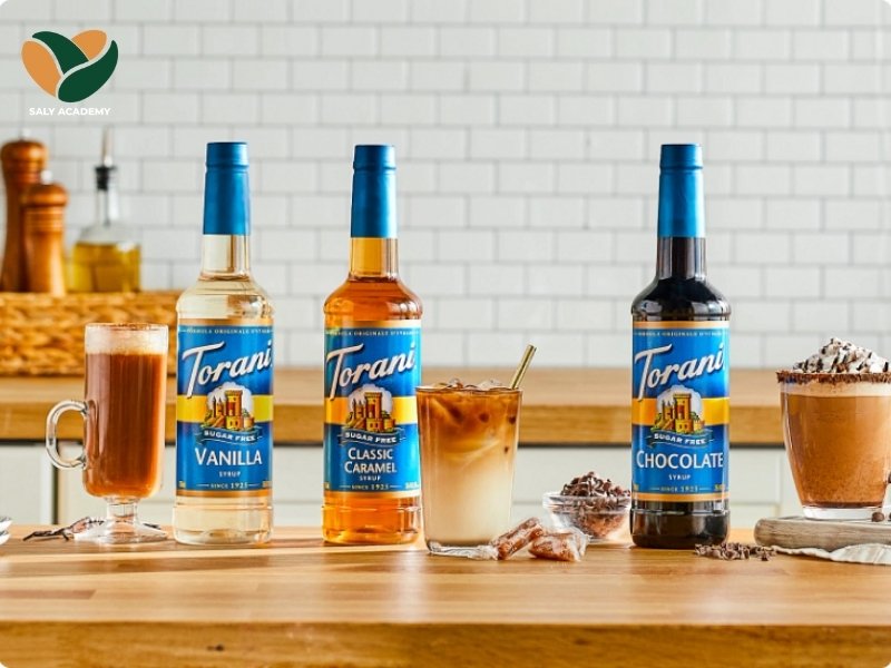 Syrup Torani mang đến hương vị đậm đà, béo ngậy, sử dụng rộng rãi trong kinh doanh đồ uống