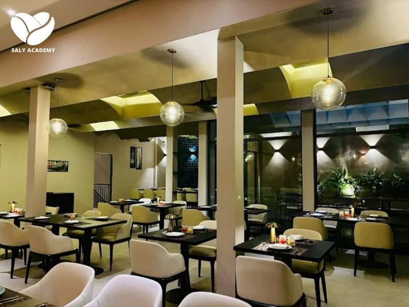 Bistro với không gian đẹp, phù hợp chụp ảnh chia sẻ lên mạng xã hội