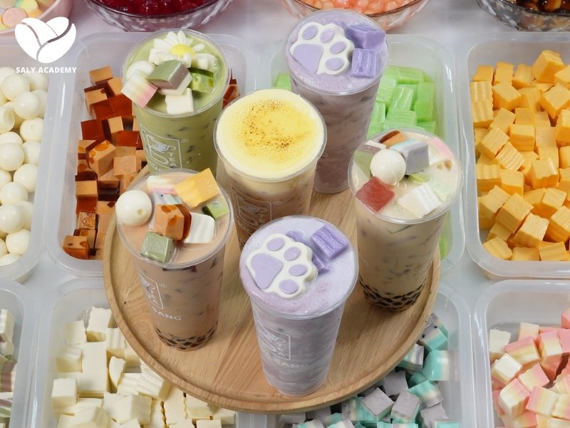 Thạch trà sữa đã trở thành "must have" trong menu các quán đồ uống hiện nay Thạch trà sữa đã trở thành "must have" trong menu các quán đồ uống hiện nay