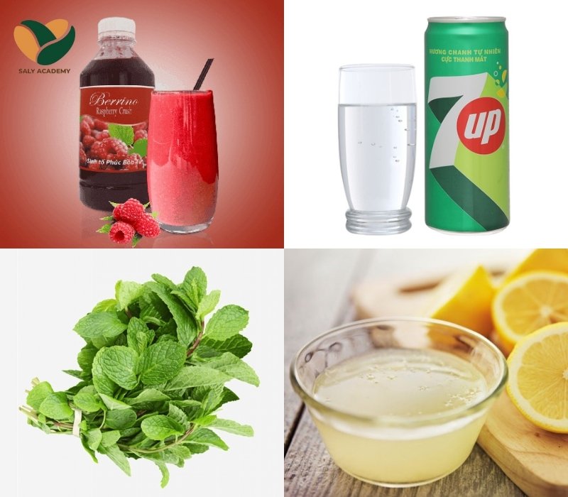 Nguyên liệu làm soda phúc bồn tử