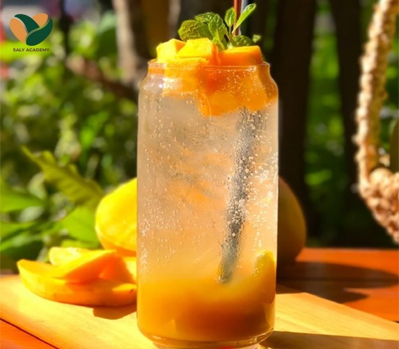 Các bước chi tiết làm soda xoài