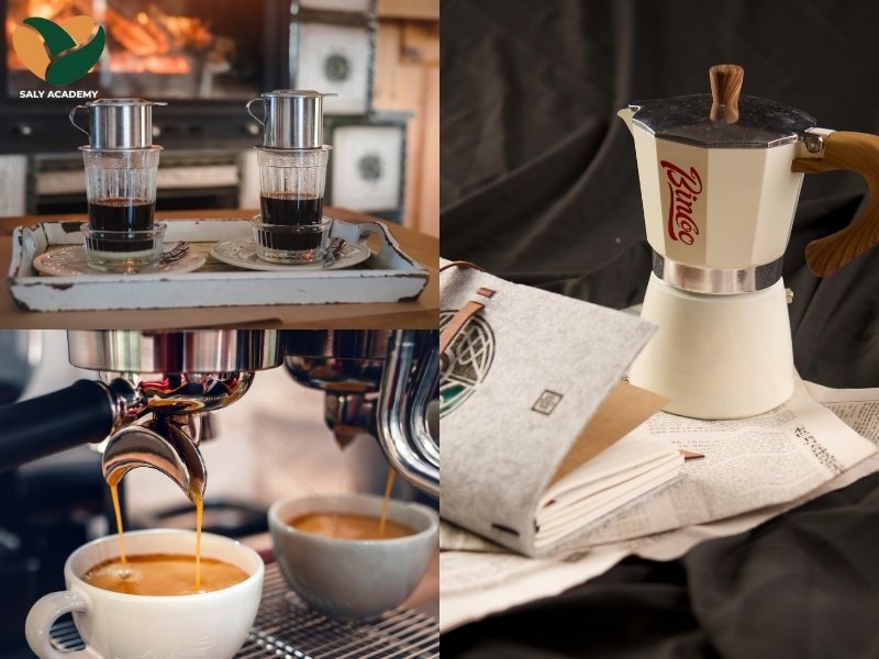 Dụng cụ pha chế tối ưu cho Moka: Phin, Espresso hay Moka Pot