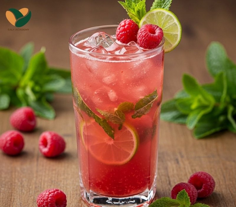 Hướng dẫn chi tiết cách pha soda phúc bồn tử chi tiết