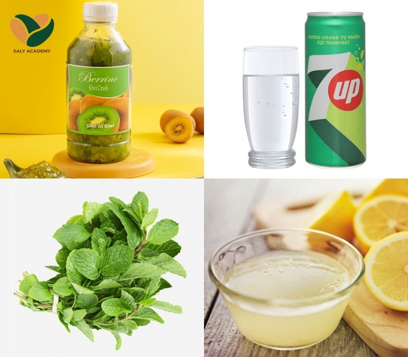 Nguyên liệu làm Soda Kiwi
